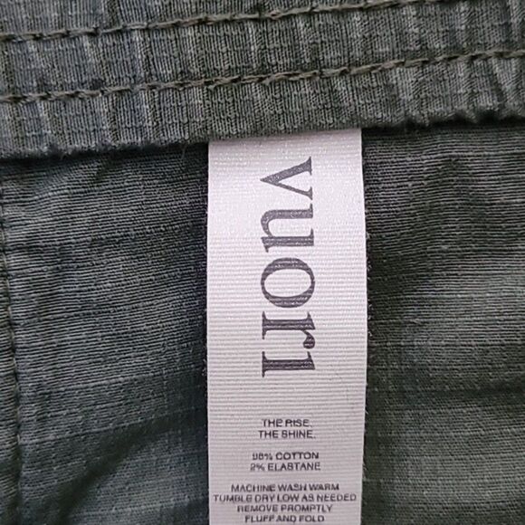 Vuori Green ripstop womens pant Sz XS - Picture 6 of 7